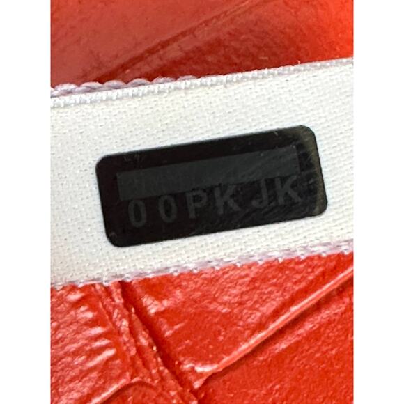 Jimmy Choo River Red Crocodile Embossed Leather Bag - Picture 9 of 14